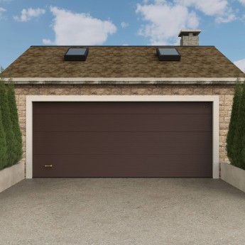 Автоматические секционные гаражные ворота ALUTECH Prestige 5000×2125 мм